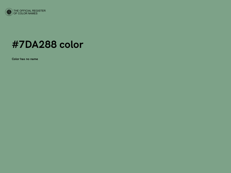 #7DA288 color image