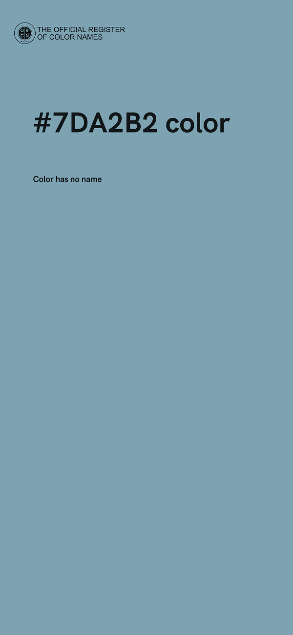 #7DA2B2 color image
