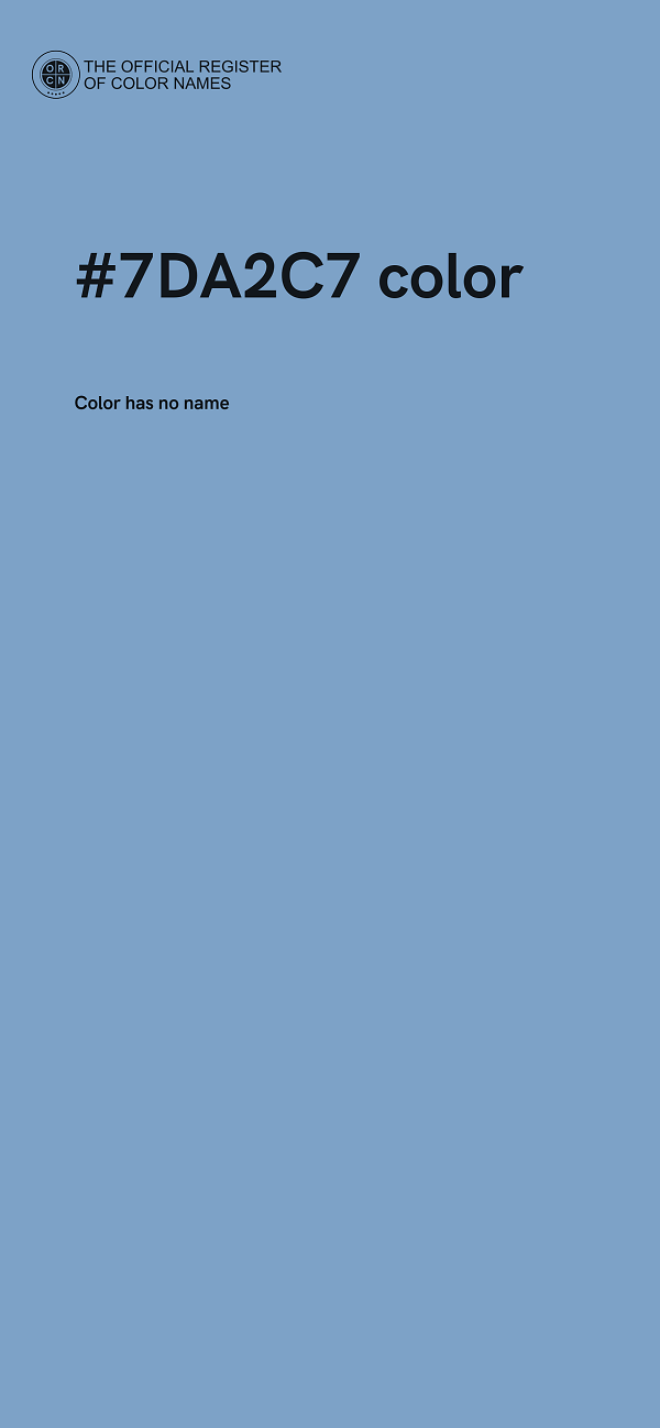 #7DA2C7 color image