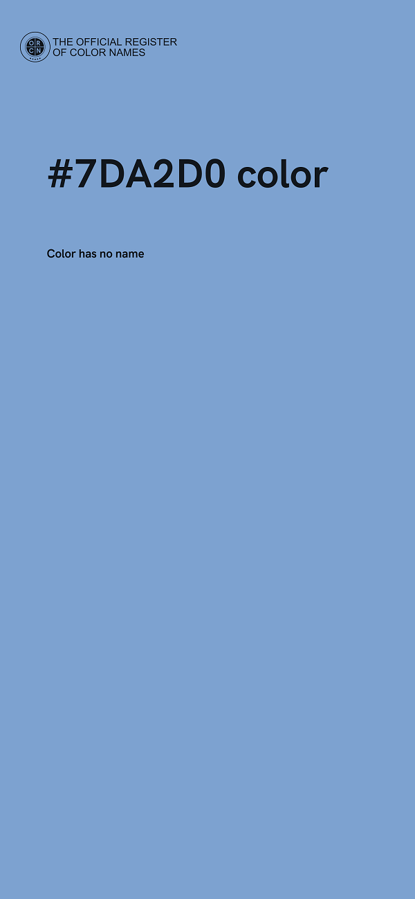 #7DA2D0 color image