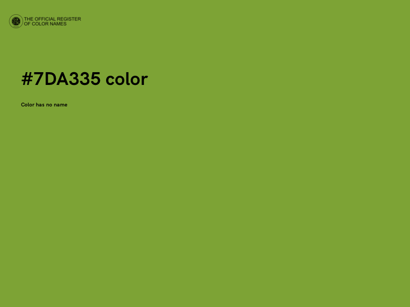 #7DA335 color image