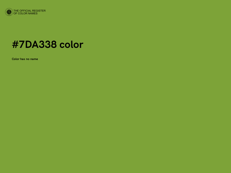 #7DA338 color image