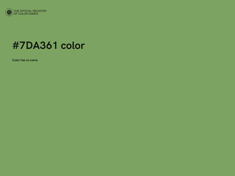 #7DA361 color image