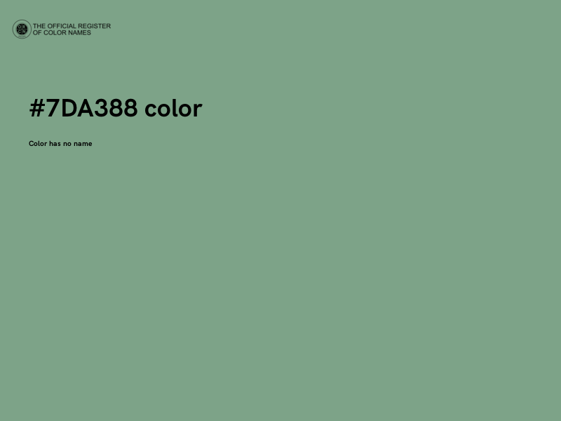 #7DA388 color image