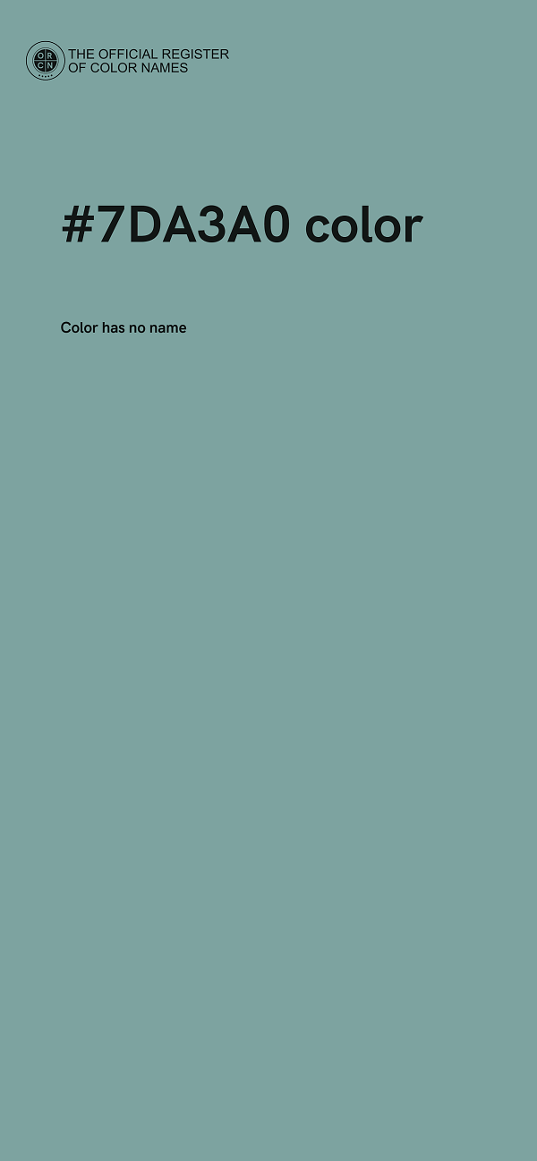 #7DA3A0 color image
