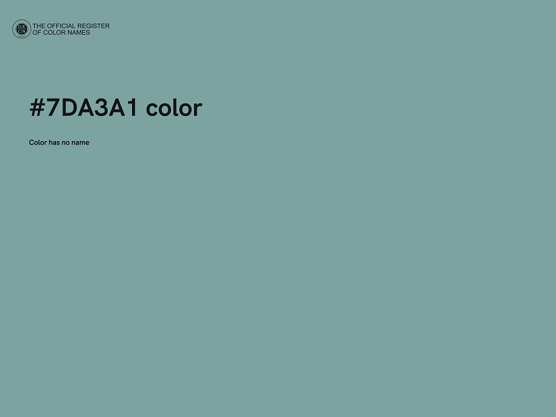 #7DA3A1 color image