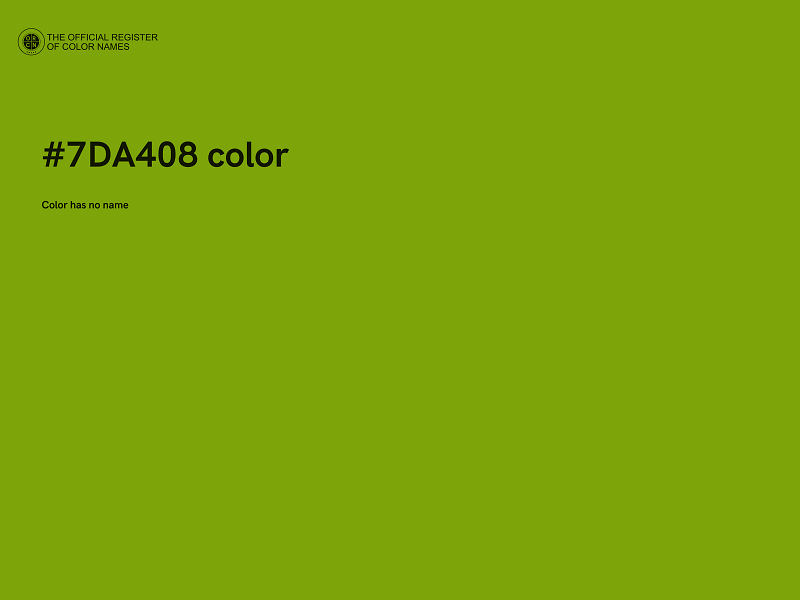#7DA408 color image