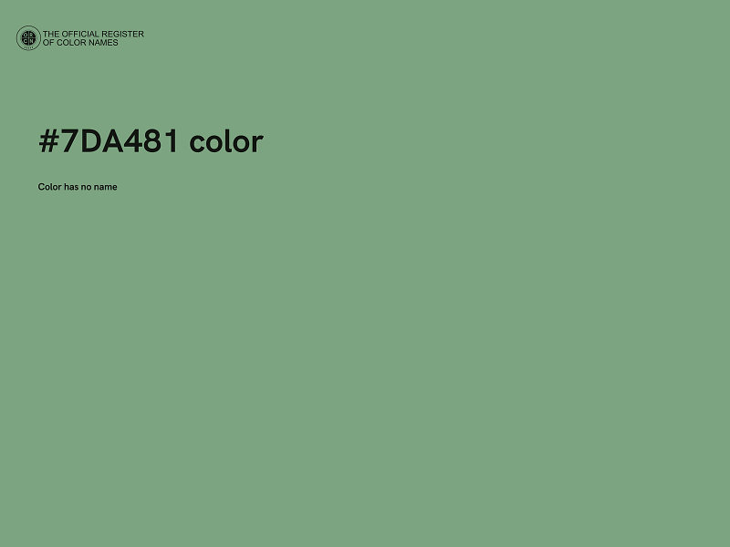 #7DA481 color image