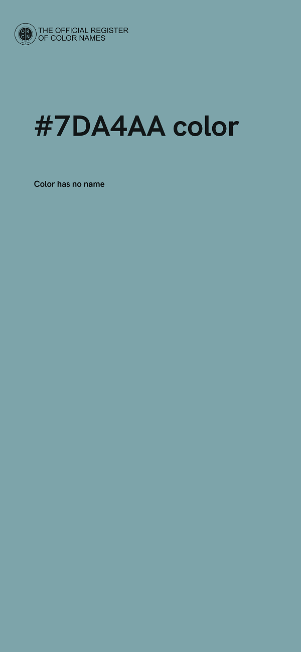 #7DA4AA color image