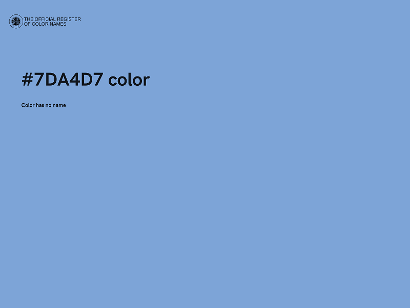 #7DA4D7 color image