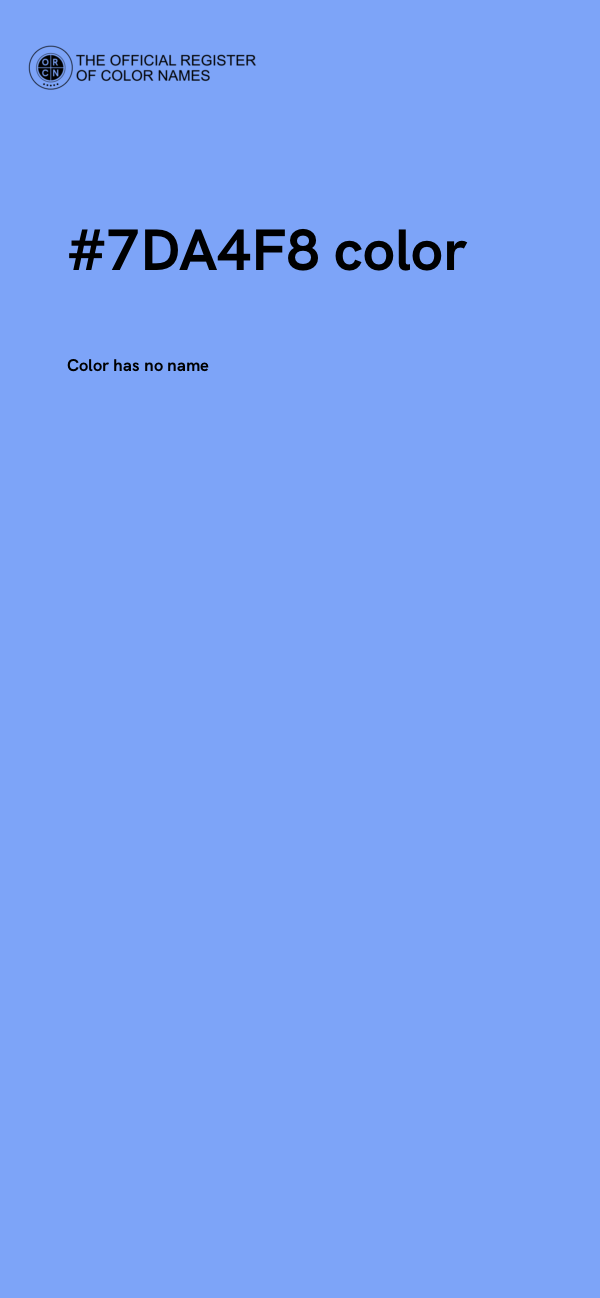 #7DA4F8 color image