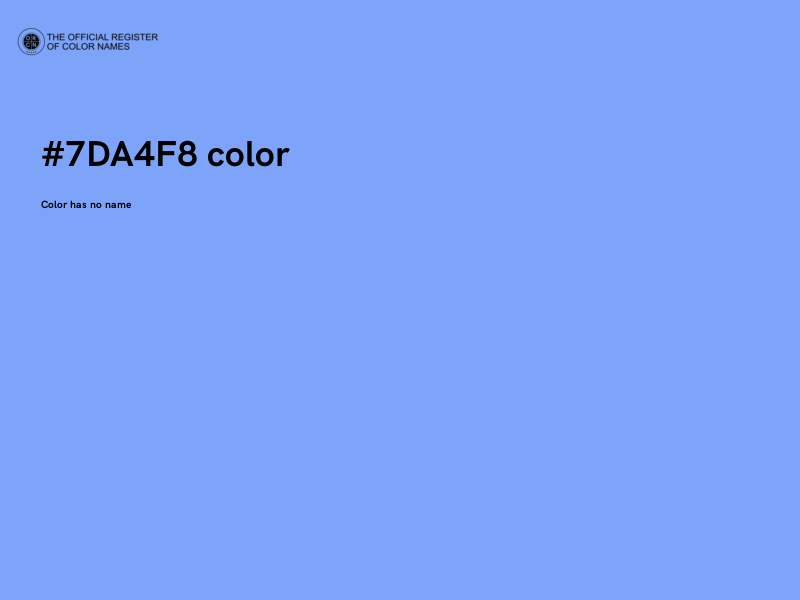 #7DA4F8 color image
