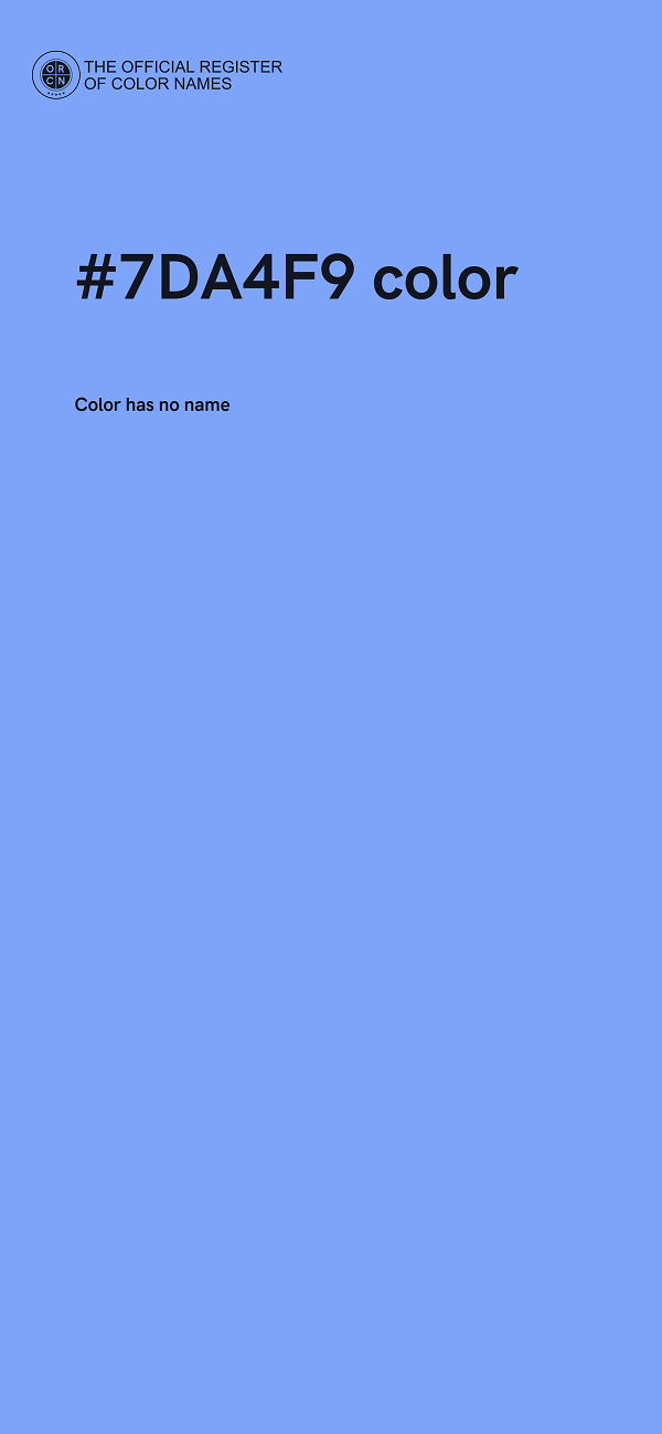 #7DA4F9 color image