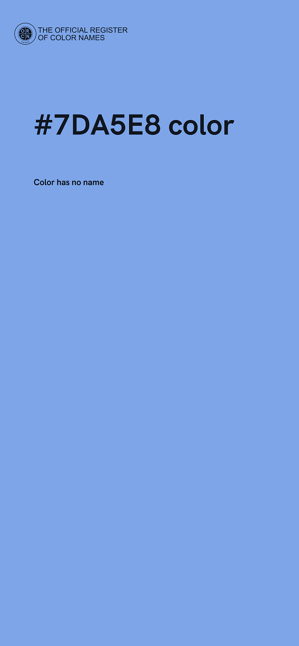 #7DA5E8 color image