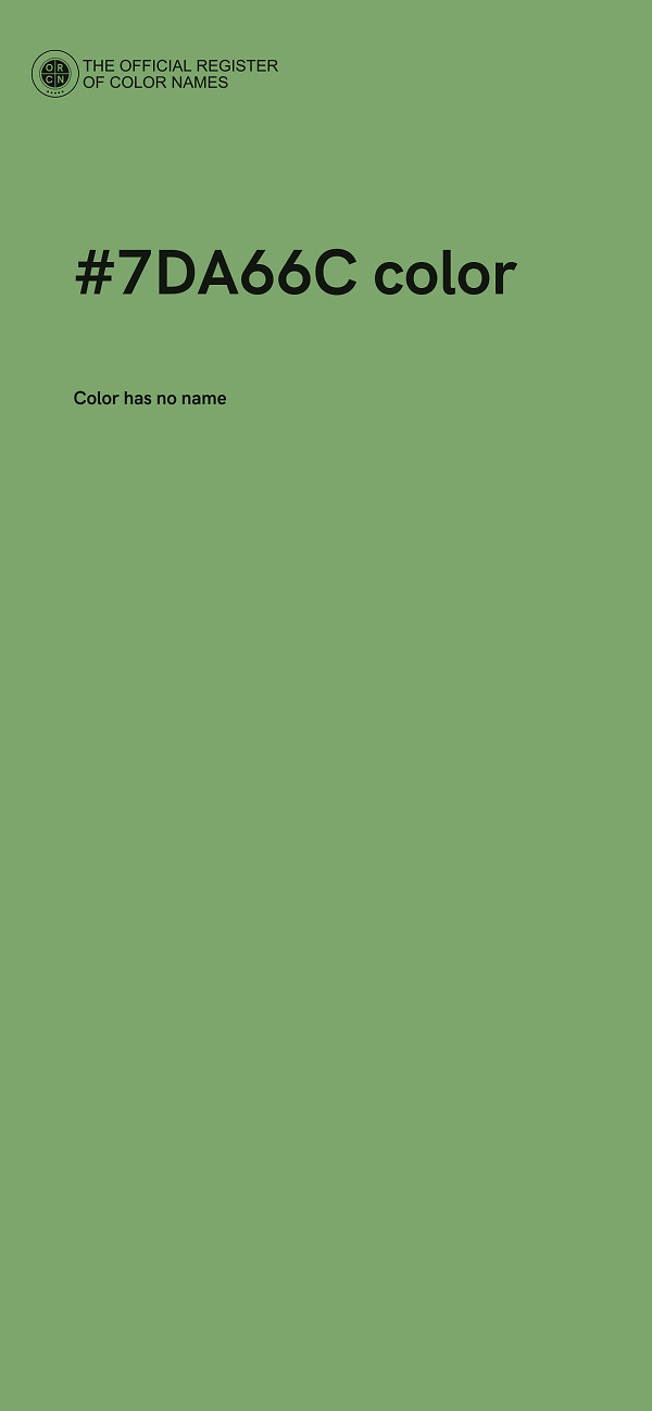 #7DA66C color image