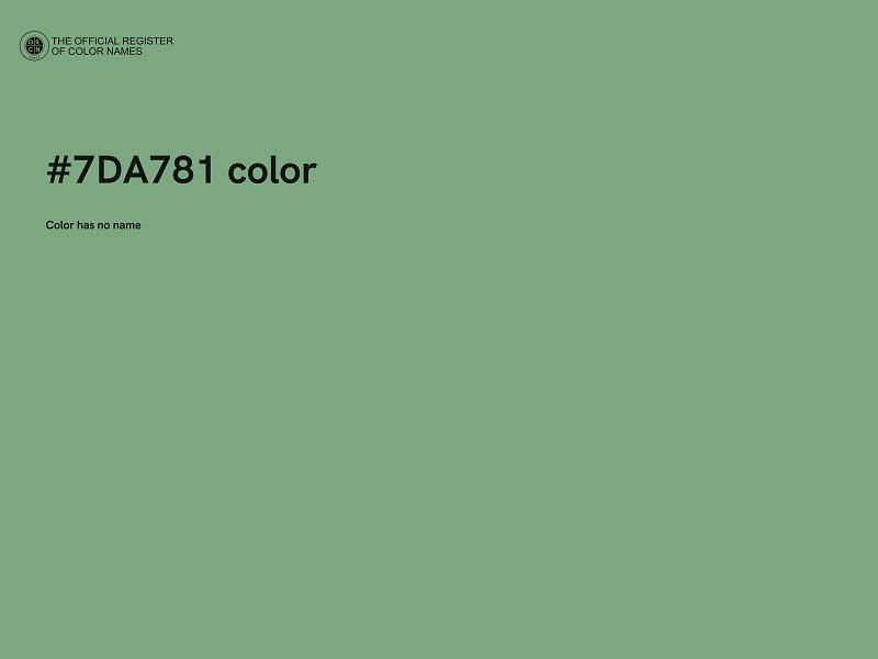 #7DA781 color image