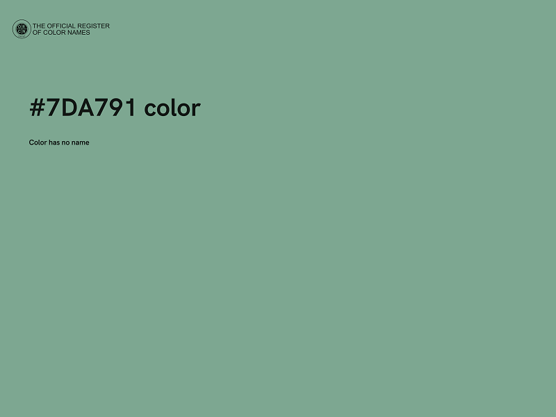 #7DA791 color image