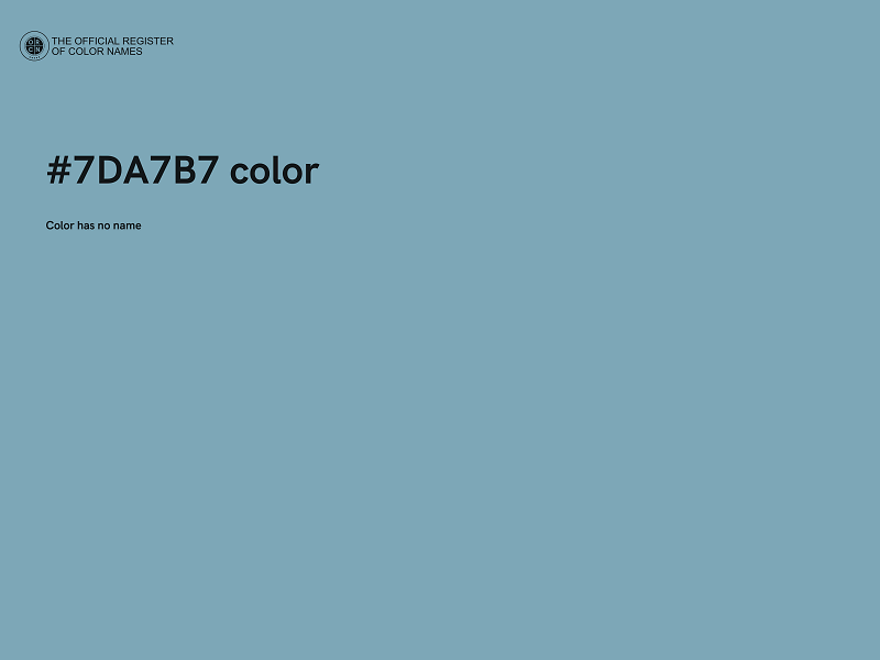#7DA7B7 color image