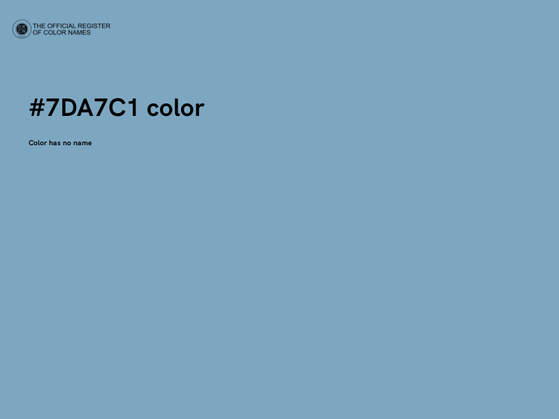 #7DA7C1 color image