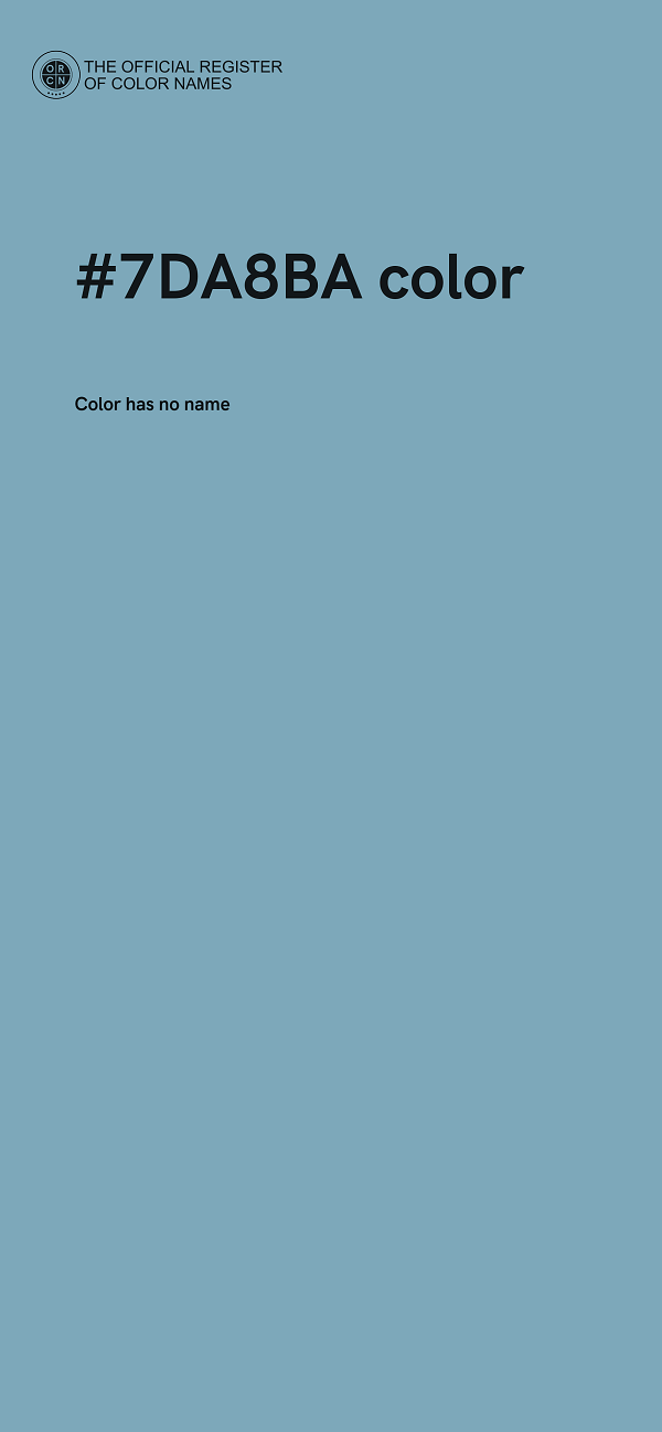 #7DA8BA color image
