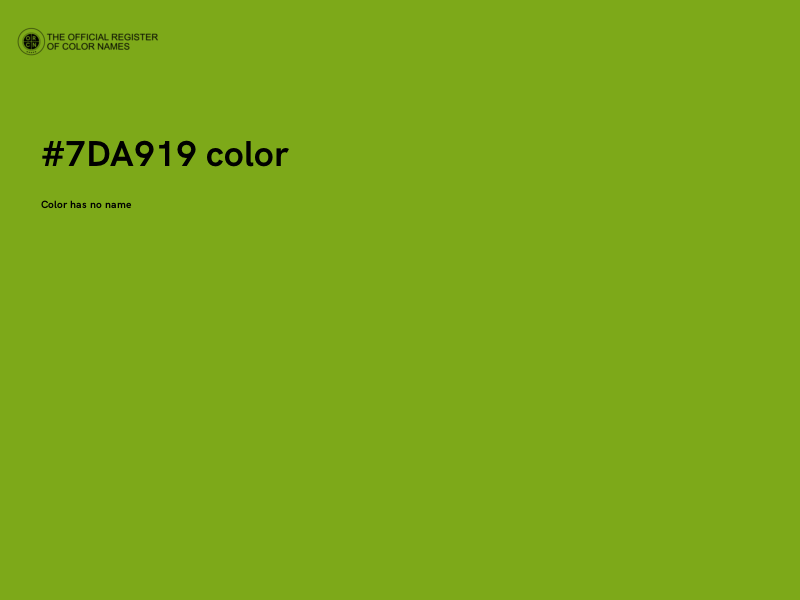 #7DA919 color image