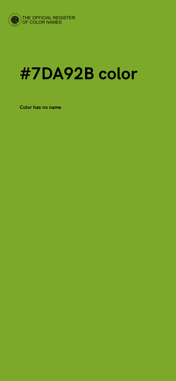#7DA92B color image