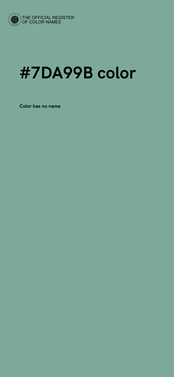 #7DA99B color image