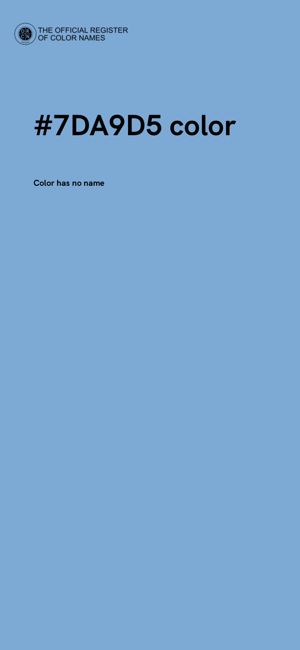 #7DA9D5 color image