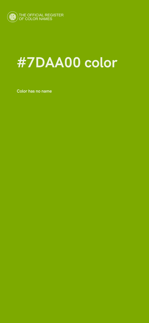#7DAA00 color image