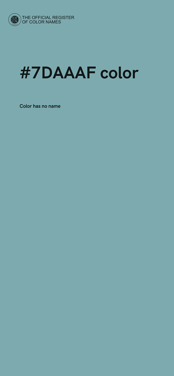 #7DAAAF color image