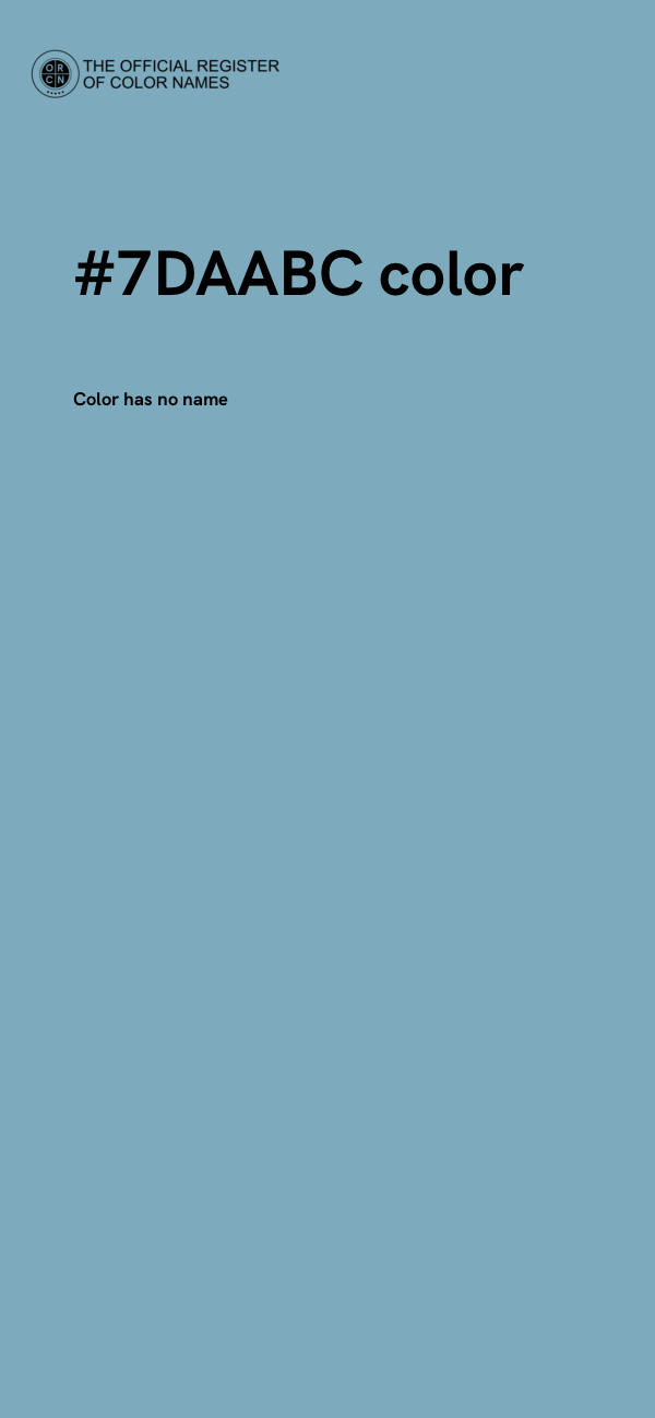 #7DAABC color image