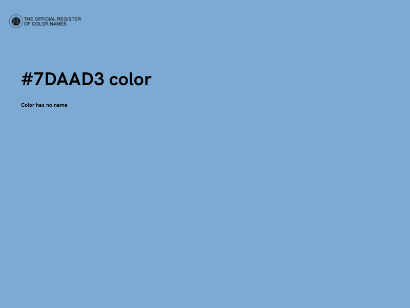 #7DAAD3 color image