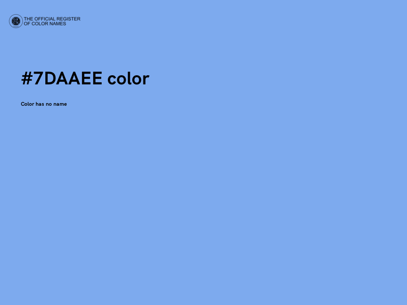 #7DAAEE color image