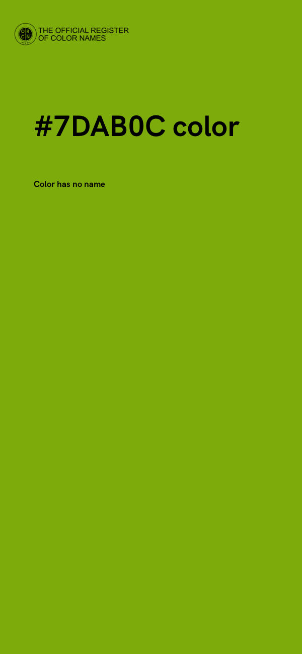 #7DAB0C color image