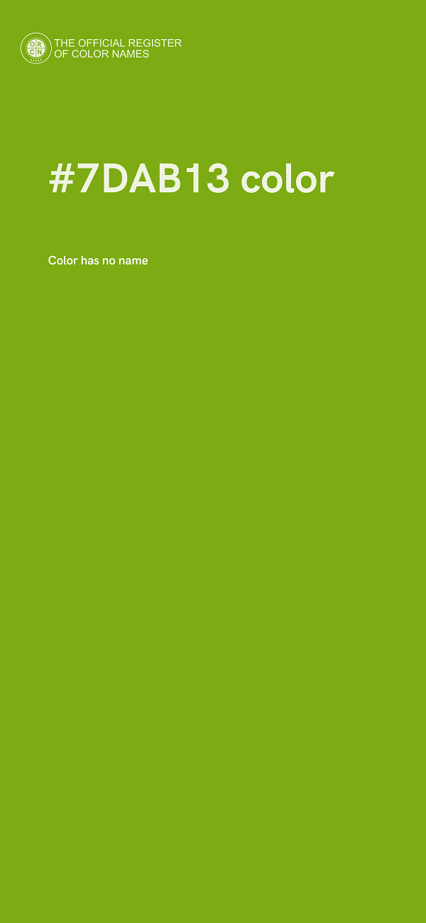 #7DAB13 color image