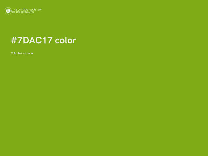 #7DAC17 color image