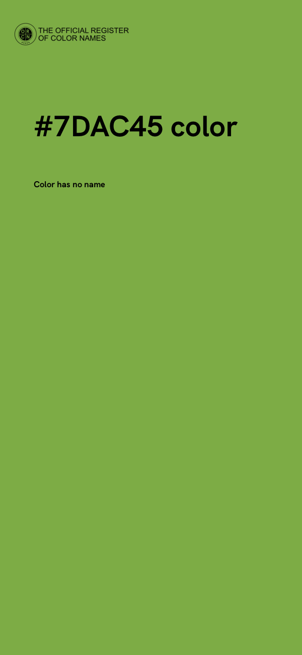 #7DAC45 color image