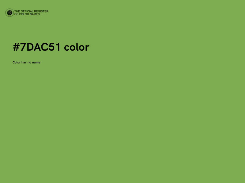 #7DAC51 color image