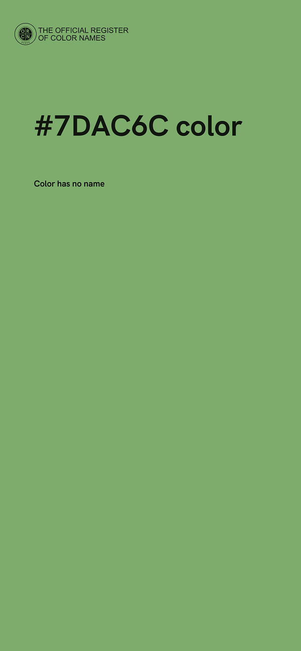 #7DAC6C color image