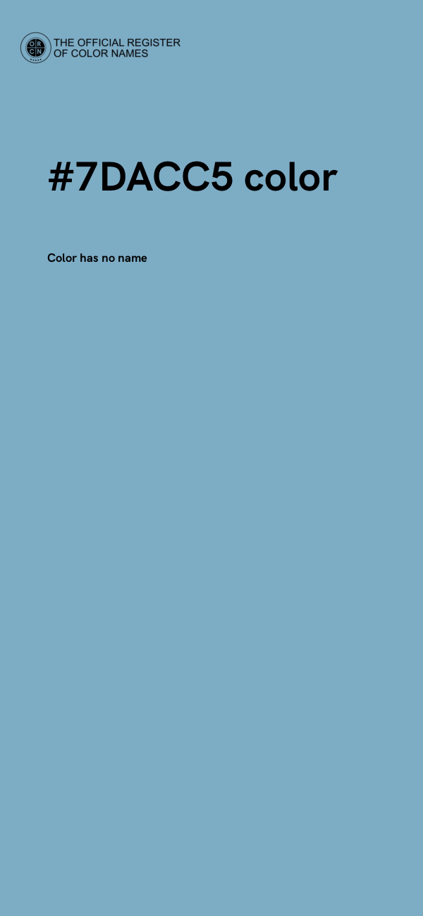 #7DACC5 color image