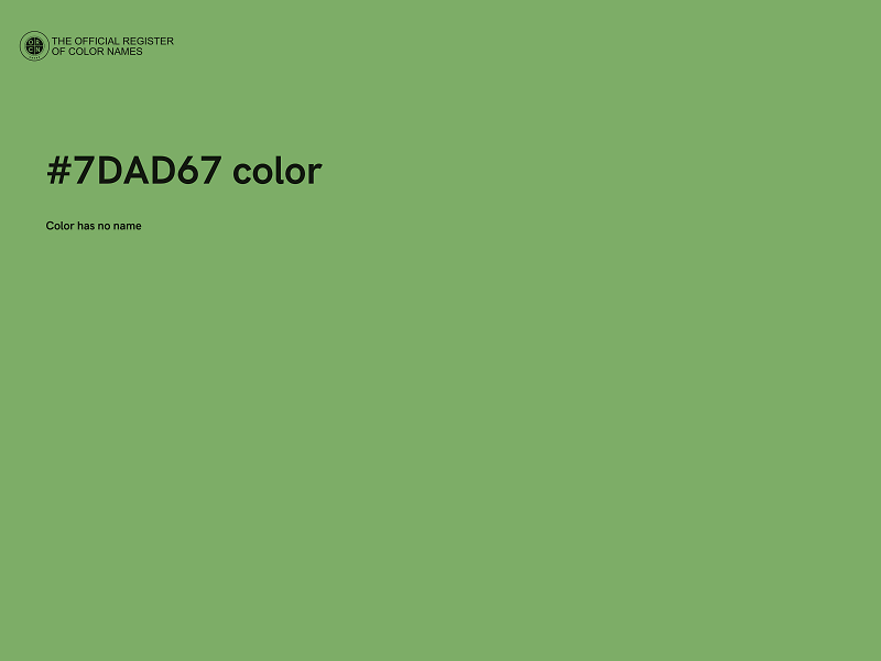 #7DAD67 color image