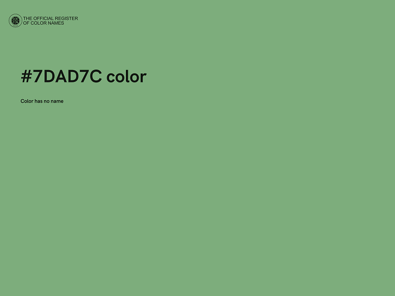 #7DAD7C color image