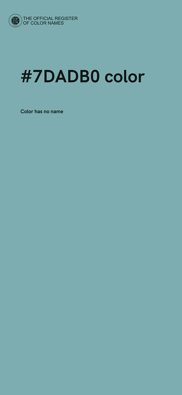 #7DADB0 color image