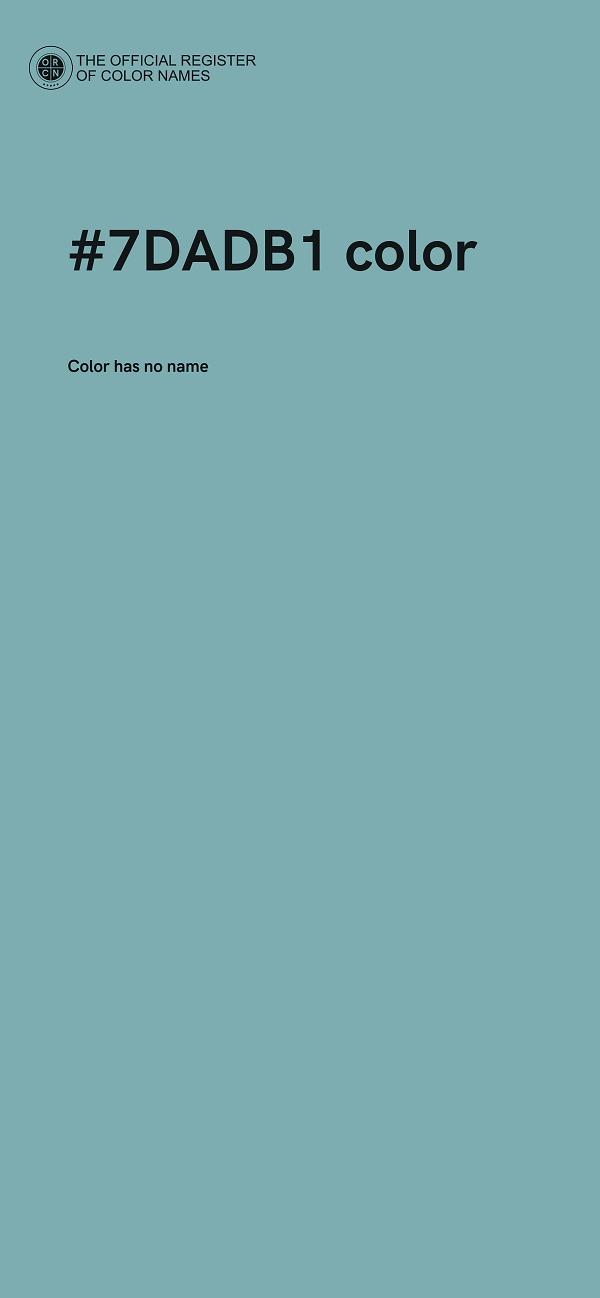 #7DADB1 color image