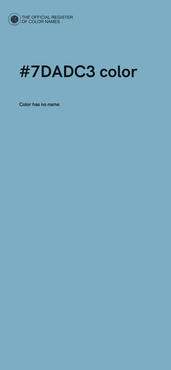#7DADC3 color image