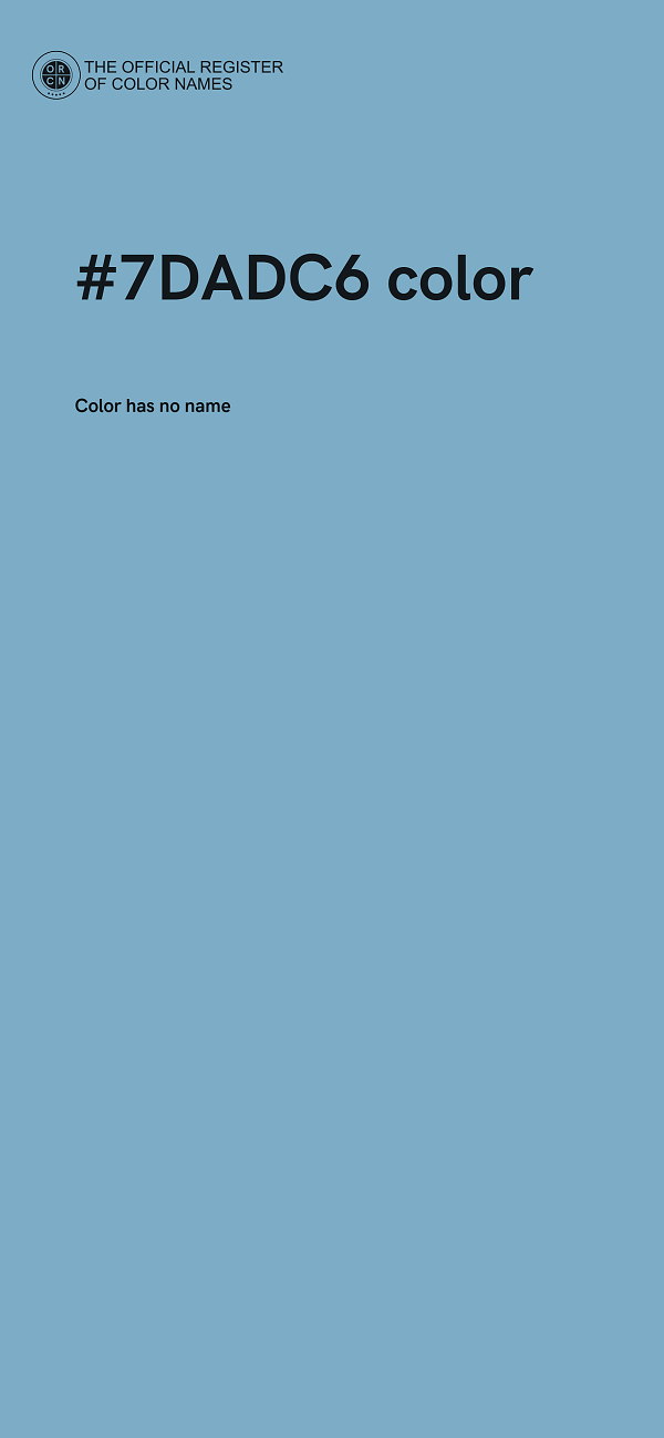 #7DADC6 color image