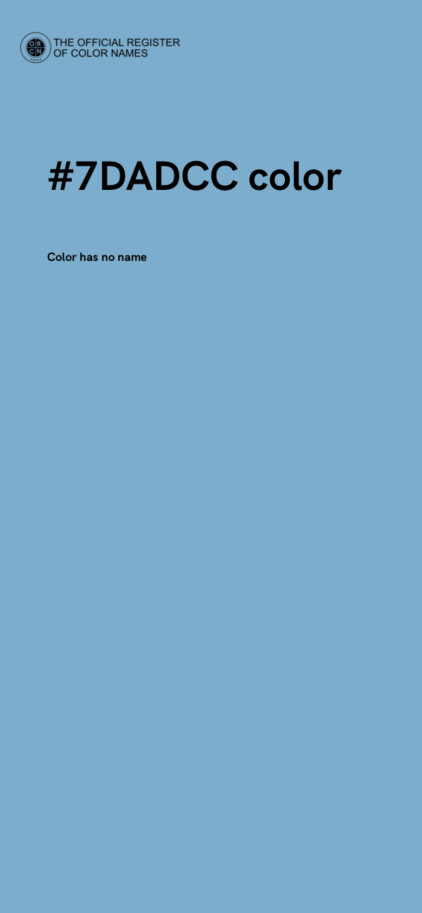 #7DADCC color image