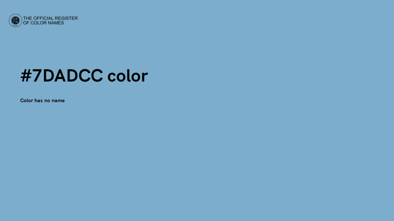 #7DADCC color image