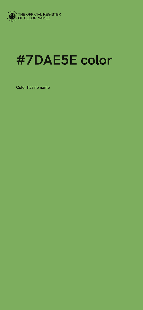 #7DAE5E color image