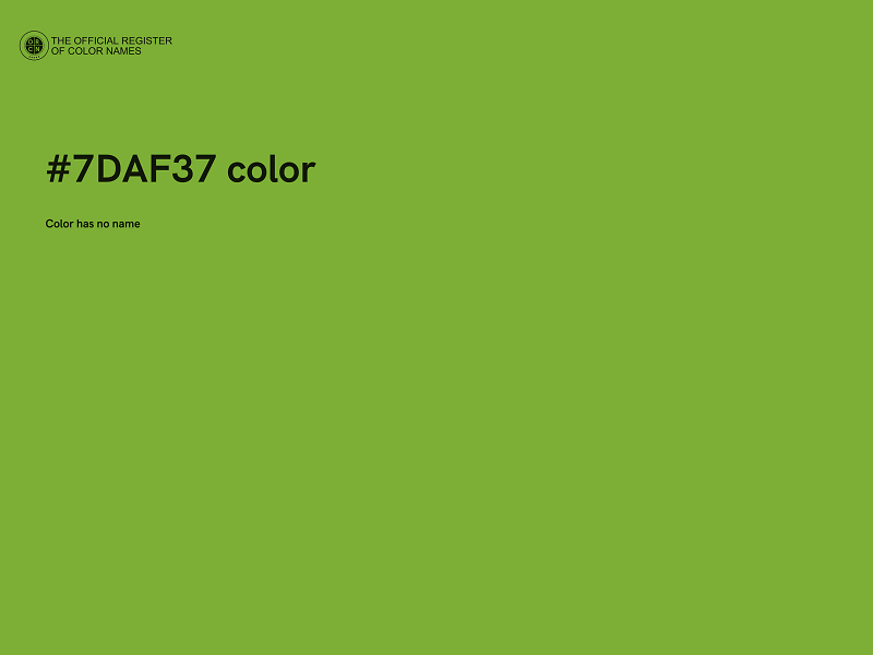 #7DAF37 color image